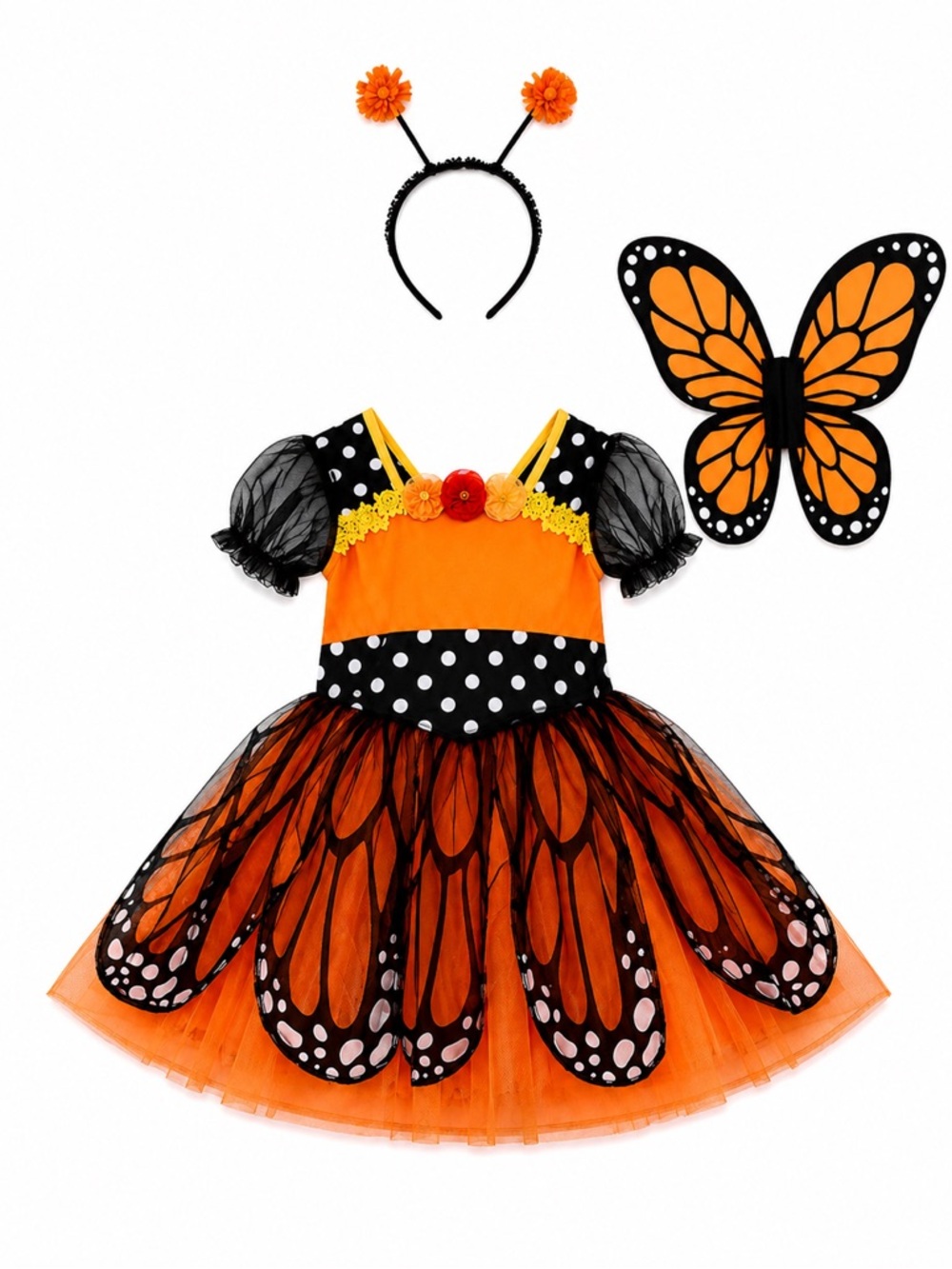 New - Spooktacular Creations Butterfly Costume Girls - Size 3T